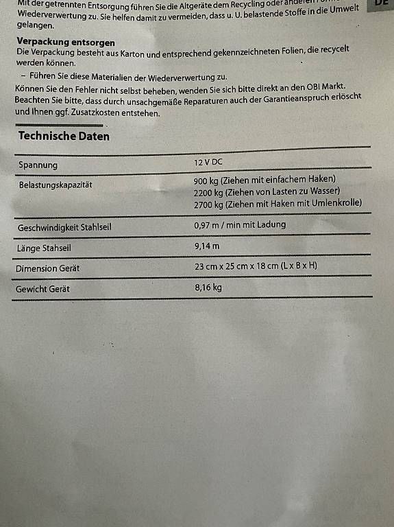 Autre stockage et transport: Seilwinde 12 Volt Variolux – Neuf (Voir description) à Bremgarten b. Bern par famreusser 2