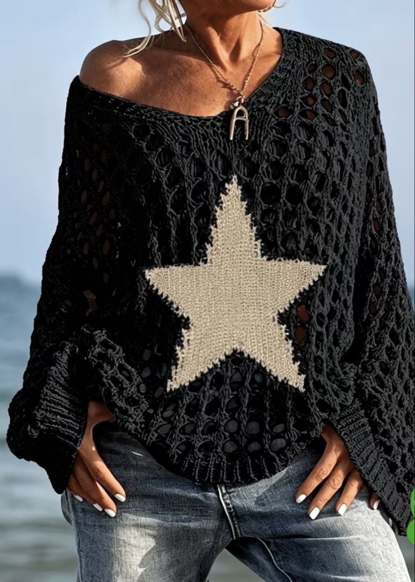 Pullover & Sweatshirts: Netz Pullover mit Stern Grösse M neuwertig – Gebraucht aus Salenstein von Silly...0