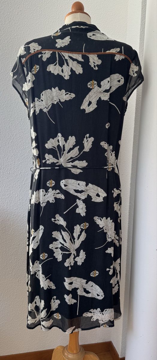 Nile Vestiti: Robe noire imprimée NILE, taille M, viscose  – Nuovo (secondo la descrizione) da Morges venduto da sandy069 1