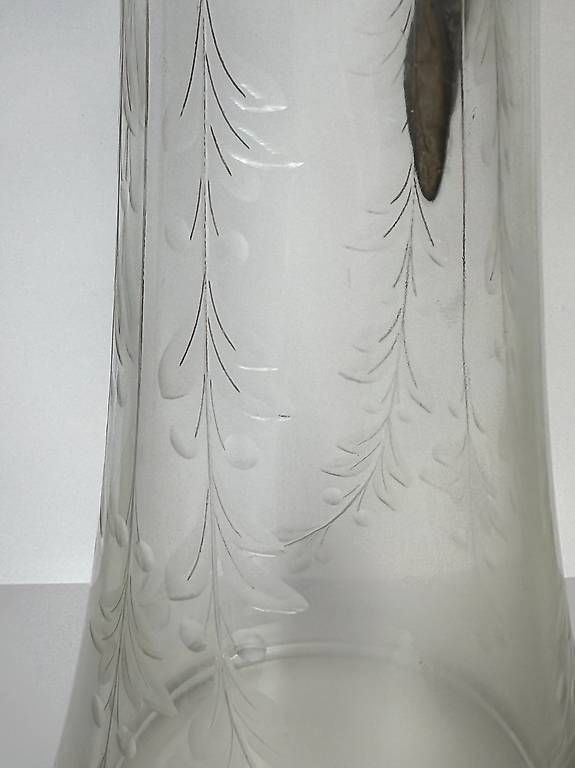 Carafes: Jugendstil Glaskaraffe mit Klappdeckel – D'occasion à Böckten par SELL-4U 1