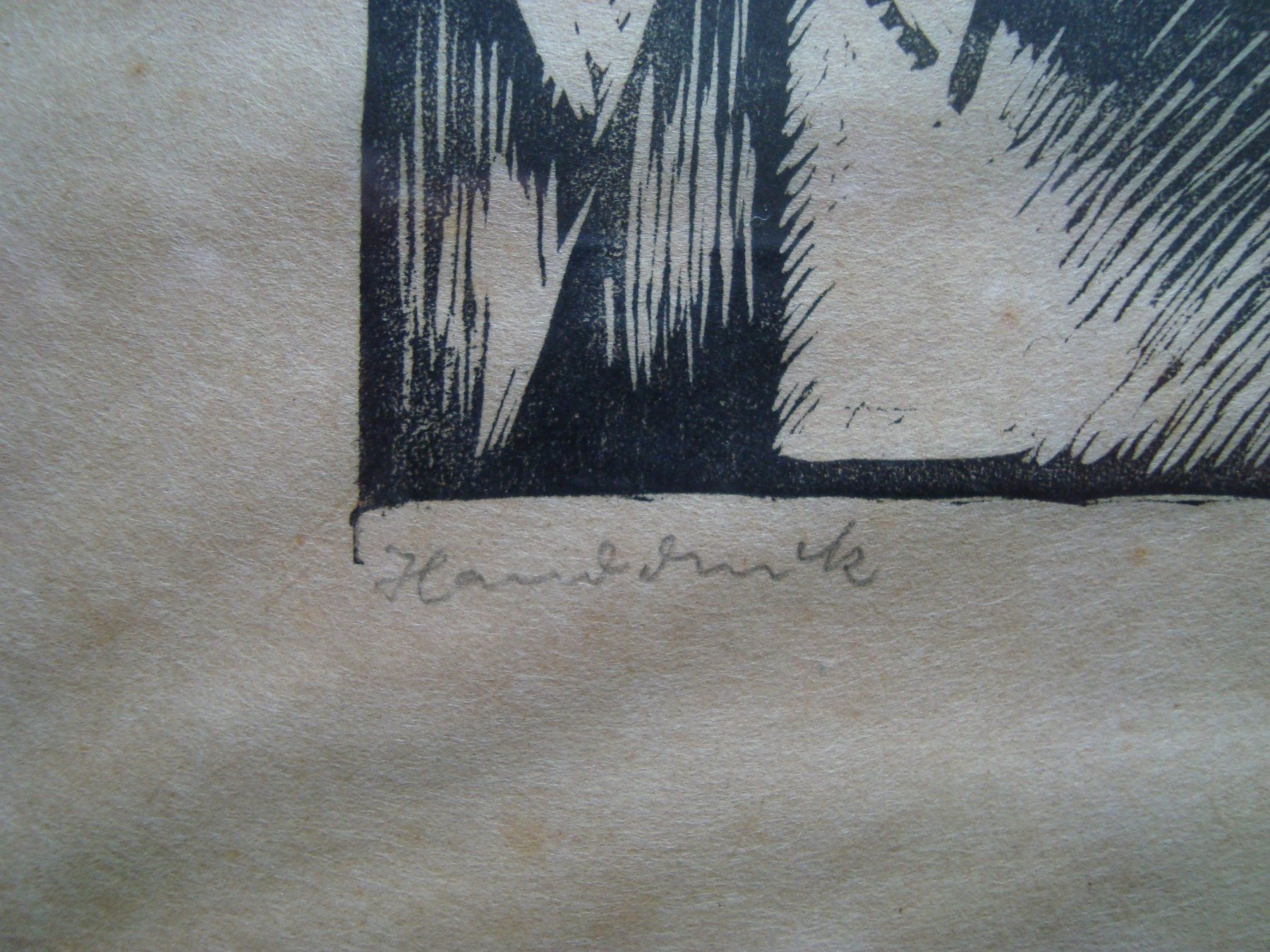 Xilografie: Hans von Matt 1899-1985 Stans, Mutter mit Kind, Linolschnitt – Usato da Oberdorf NW venduto da Lufao 2