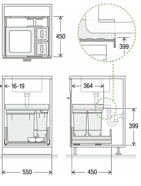 Müllex Abfalleimer: Müllex X-LINE Abfallsystem komplett X55 M5 Premium Pro – Neu (gemäss Beschreibung) aus Biel/Bienne von Nussbrot 1
