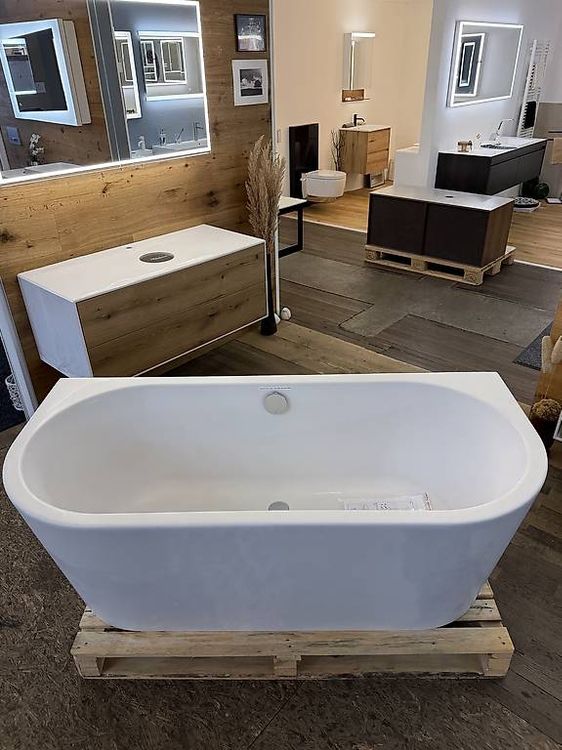 Livorno Oval F Badewanne Wand 165 x 75 cm 5