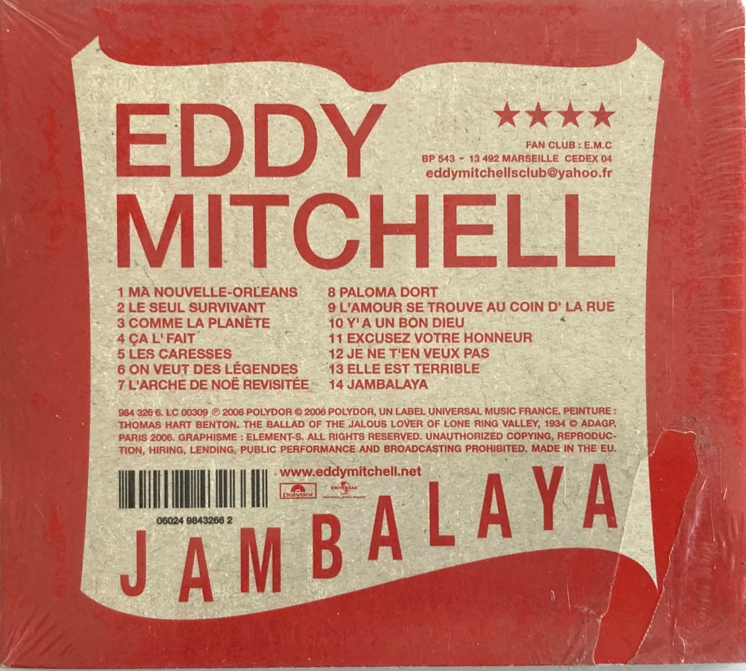 CDs: EDDY MITCHEL - JAMBALAYA – Neuf avec emballage d'origine à Poliez-Pittet par Newtown-Records 1