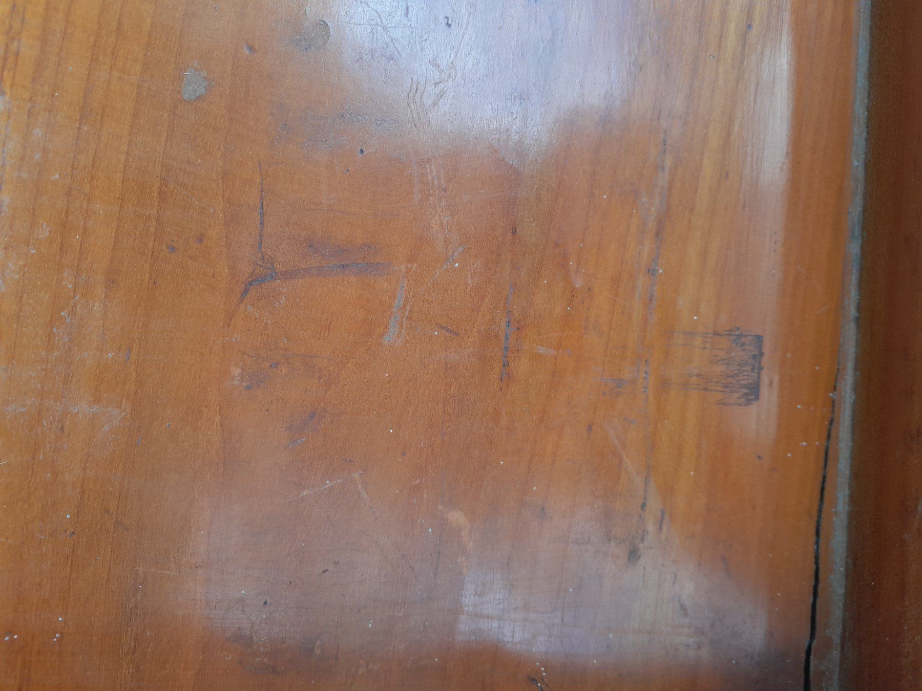 Servierplatten: Sehr grosses Vintage Serviertablet Holz – Gebraucht aus Männedorf von Bel-view 7