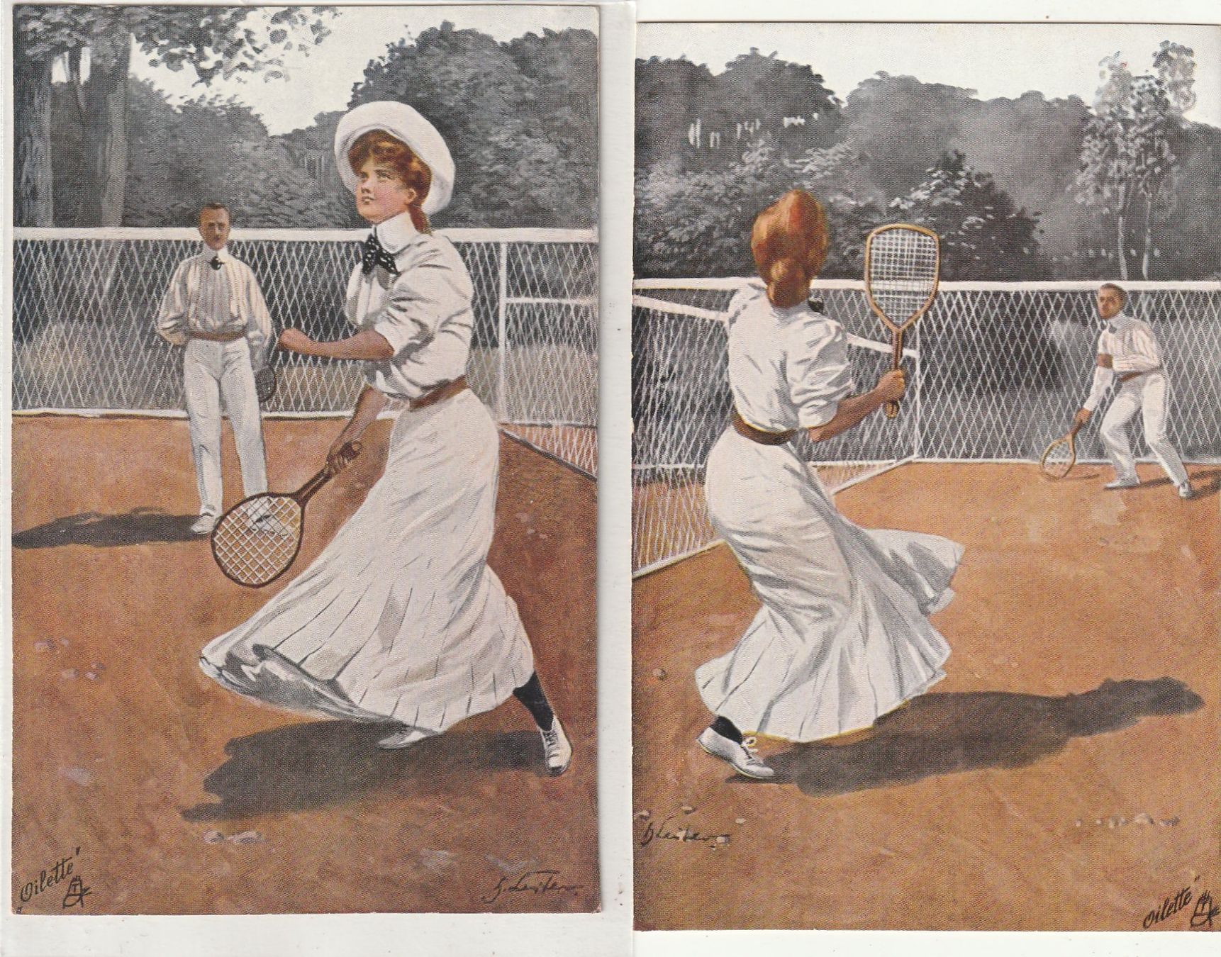 Cartoline postali: 6 AK Tennis – Usato da Rorschacherberg venduto da fratovi2