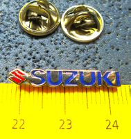 SUZUKI MOTORRAD LOGO KLEIN-FEIN 2NÄGEL-PIN SILBRIG SCHMAL