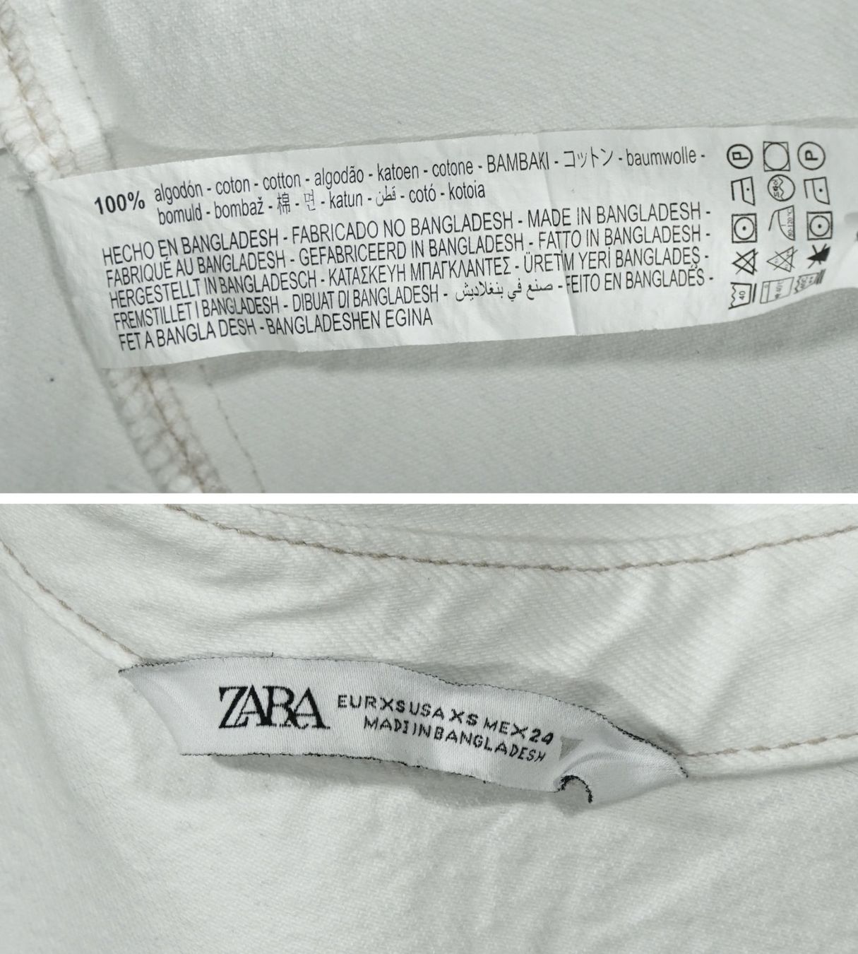 Zara Camicette: weisses Jeans Hemd von Zara – Usato da Meggen venduto da 1Class2Hand 8