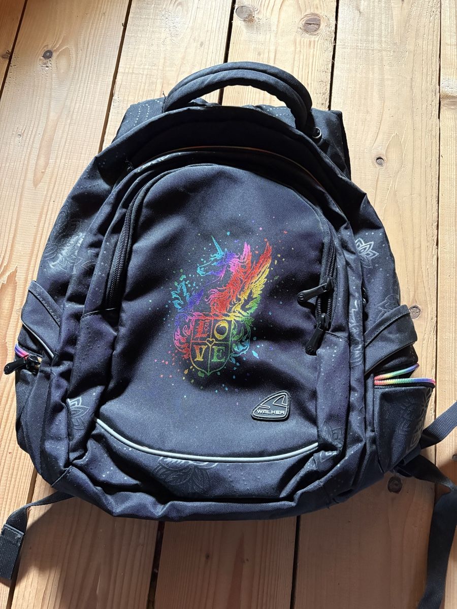 Borse & Zaini: Rucksack Walker schwarz Unicorn LOVE  – Usato da Buchrain venduto da Sisi83