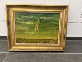 Original Ölgemälde, Albert Juninger, 1969