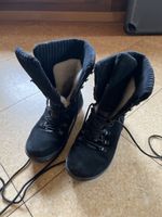 Winterstiefel gefüttert Everest Damen Schwarz Grösse 38