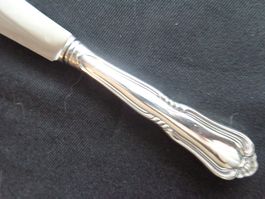 * COUTEAU A BEURRE JEZLER CHATELAINE ARGENT 800 COMME NEUF