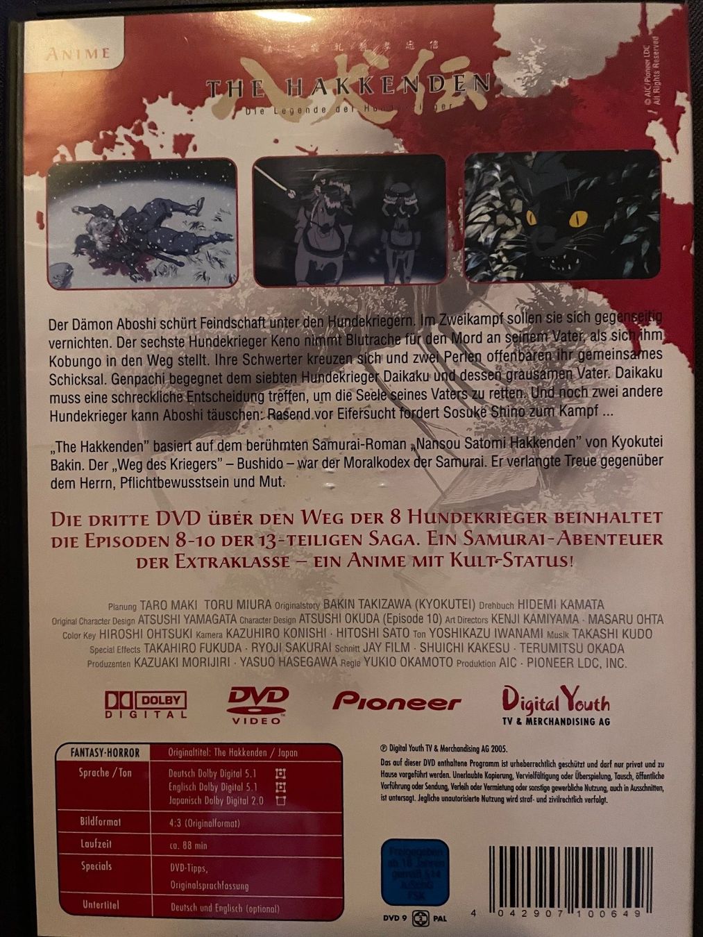 Tutti i DVDs: The Hakkenden – Usato da Dierikon venduto da Butcherboy 1