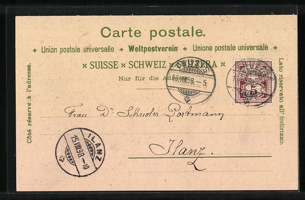 Cartoline postali: Litho Schweizer Trachten, Aargau, Graub – Usato da Berlin venduto da bartko-reher 1