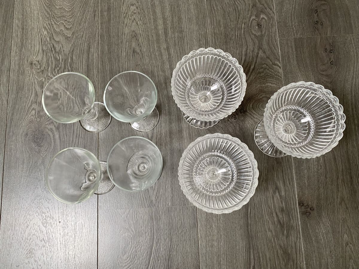 Bicchieri: 3+4 Dessertschalen Coupegläser – Usato da Hägglingen venduto da kar_v9qf 4