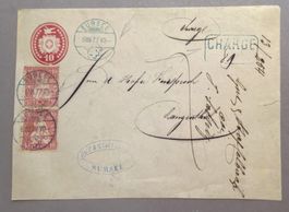 38 2x auf Tüblibrief, blaue Stempel SURSEE