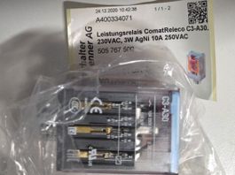 COMAT RELECO C3-A30  250V AC Leistung Relais ohne Sockel