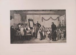 Schule Holzstich nach Anker 1881