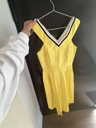 Tara Jarmon Yellow Dress, Size 36, Summer Cotton Dress