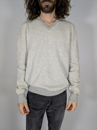 Jean Paul Strickpullover, Grau, Grösse L, 80% Wolle
