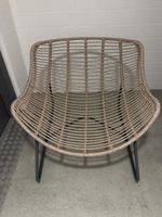 Loungesessel Rattangeflecht mit Kissen guter Zustand