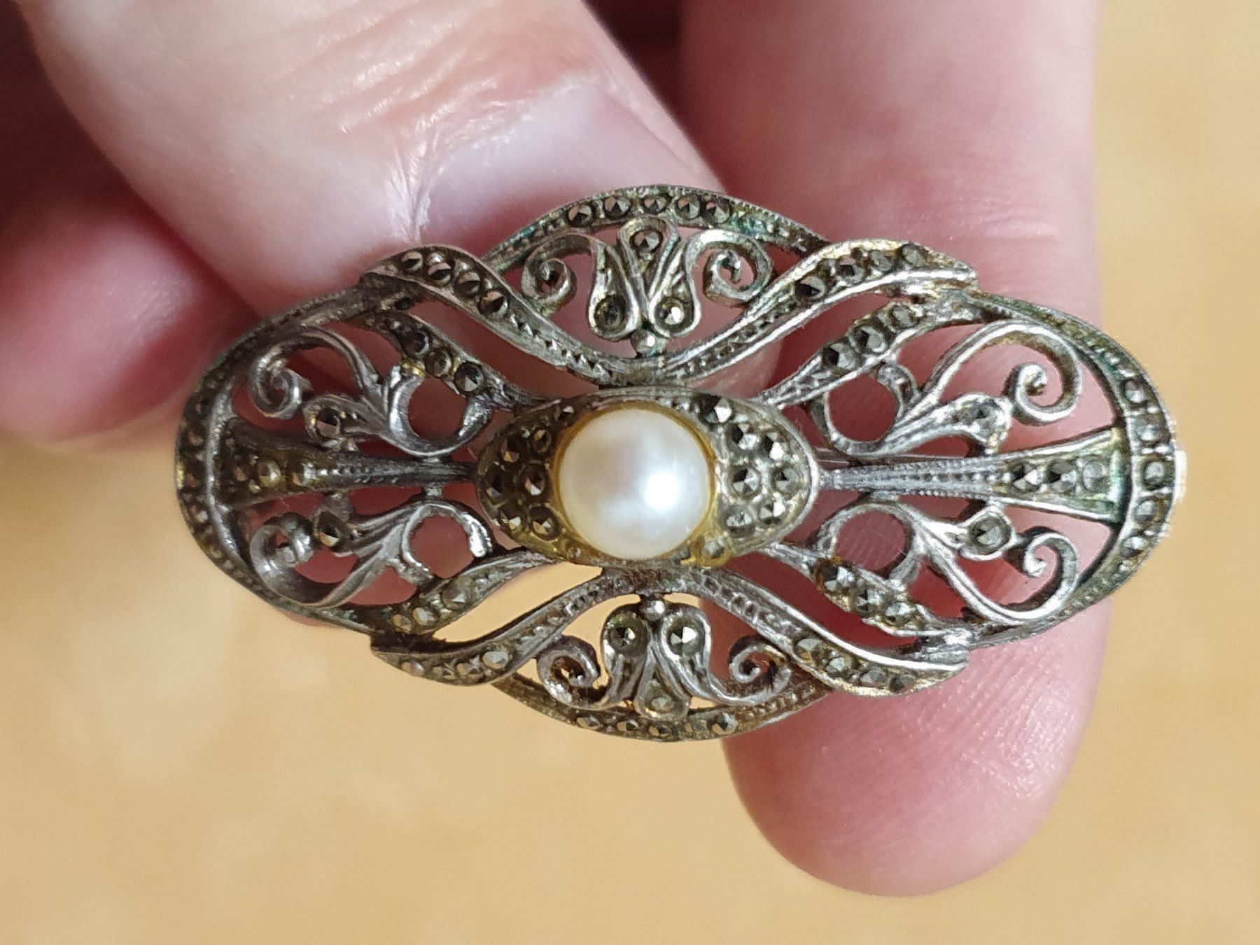 Spille & Fermagli: Jugendstil Bijou - Ein Träumchen – Usato da Wohlen AG venduto da palmsprings 6