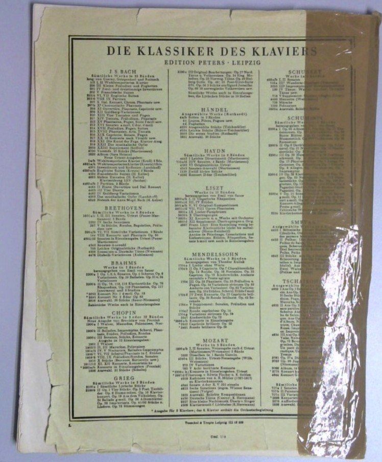 Libri: Klaviernoten – Usato da Luzern venduto da Avacont 1