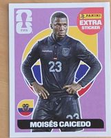 Panini Extra Sticker Moisés Caicedo Ecuador guter Zustand