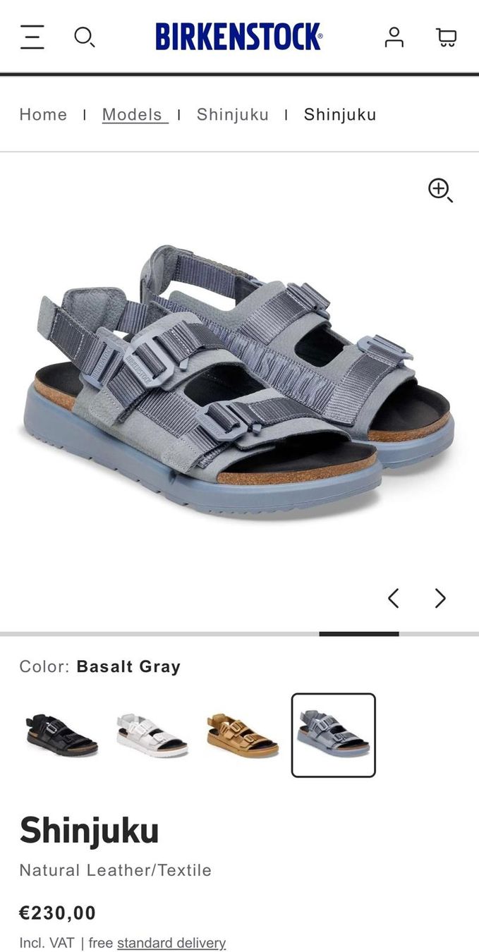 Birkenstock Chaussures hommes: Birkenstock (Shinjuku) Schuhe Sandalen Gr. 45.5  Neuwertig – Neuf (Voir description) à Winterthur par tim_cl8x