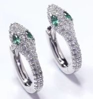 Silberohrringe Schlange | silver earring snake huggie