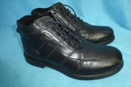 KLONDIKE HALBSCHUHE LEDER GR 42 SCHWARZ GUT ERHALTEN ECHTLED