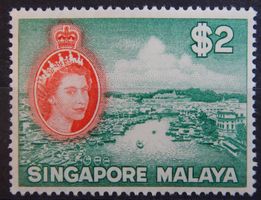 Singapore British Kat. 41 ** 1955 Kat. 60 Euro
