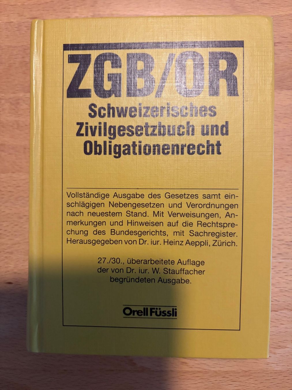 Libri: Gesetzesbücher Schweiz, 4 Stk. – Usato da Ebmatingen venduto da desalli 1