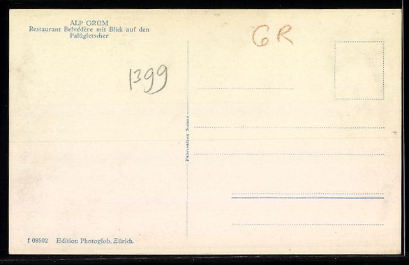 Cartoline postali: Alp Grüm, Restaurant Belvedere mit Gäs – Usato da Berlin venduto da bartko-reher 1
