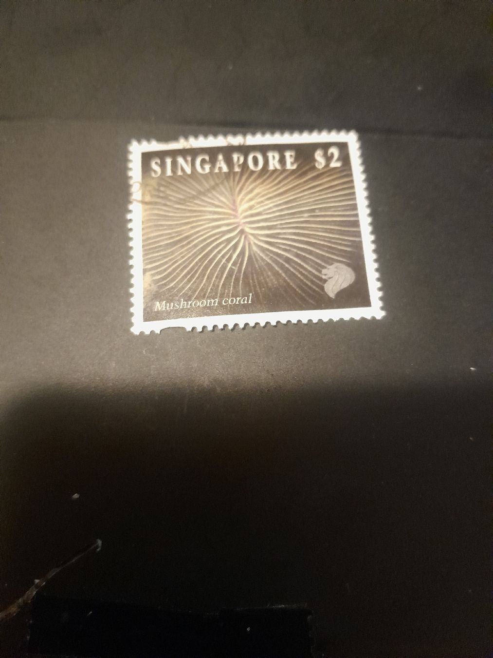 Alle Briefmarken: Timbre rare de Singapour - Corail Champignon $2 ! – Gebraucht aus Marly von globetrotter1723