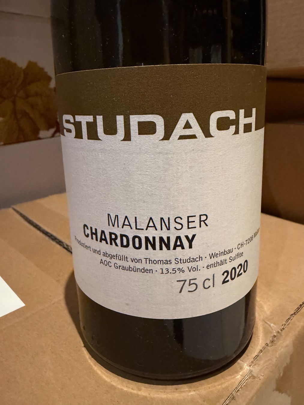 Studach Wein: Thomas Studach Chardonnay 2020 – Neu und originalverpackt aus Liestal von Rockthat 1