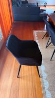 Chaises tissu gris foncé, Angel Cerda