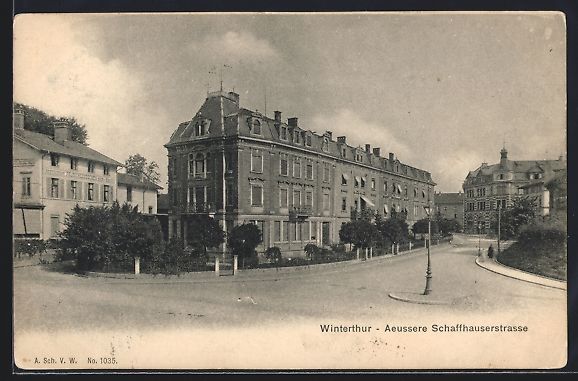 Ansichtskarten: Winterthur, Blick auf die Äussere Schaf – Gebraucht aus Berlin von bartko-reher