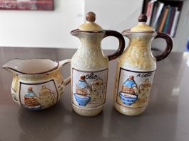 Set Oil und Aceto Dipinto a mano
