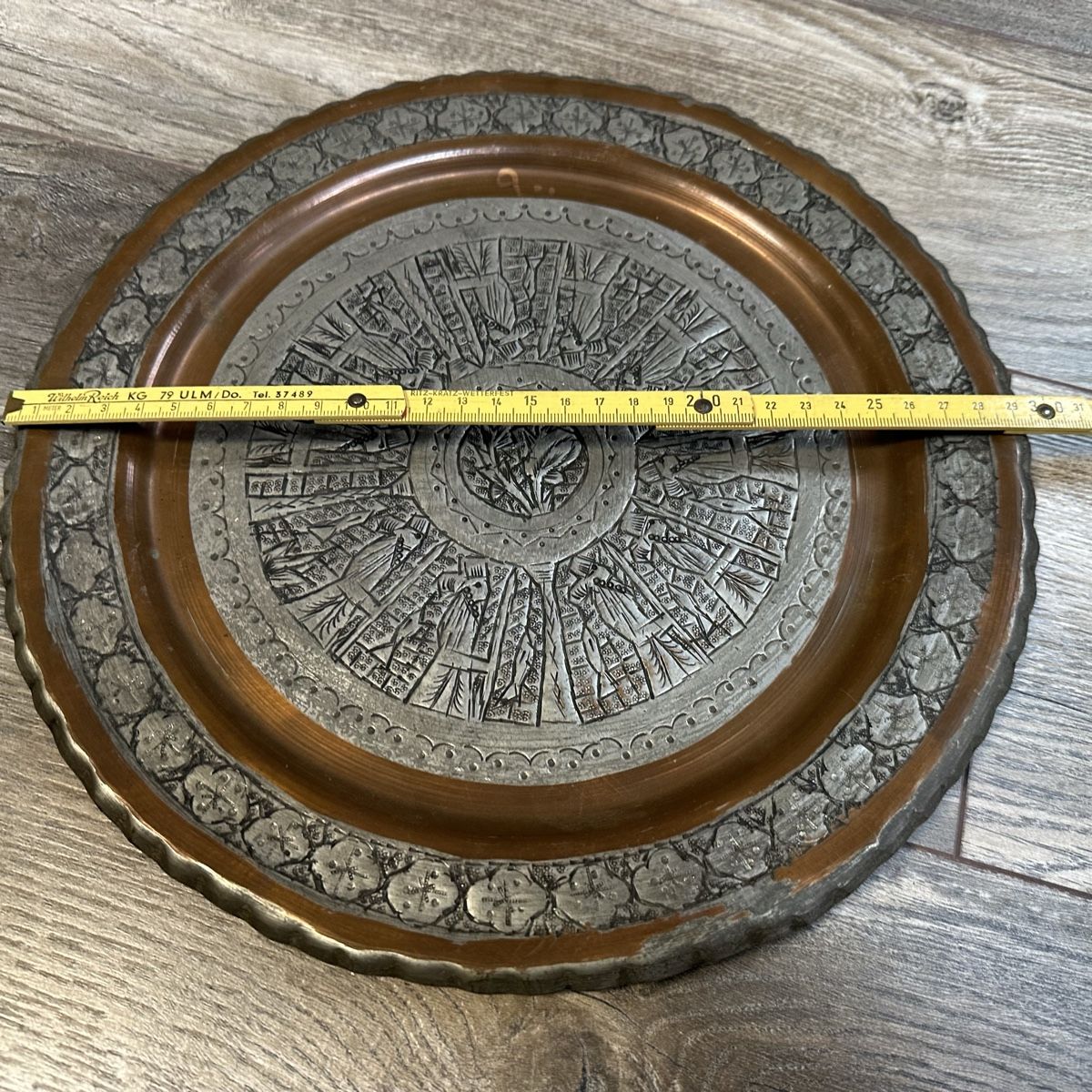 Teller: Orientalischer Zierteller handgearbeitet – Gebraucht aus St-Gingolph von Edgar1920