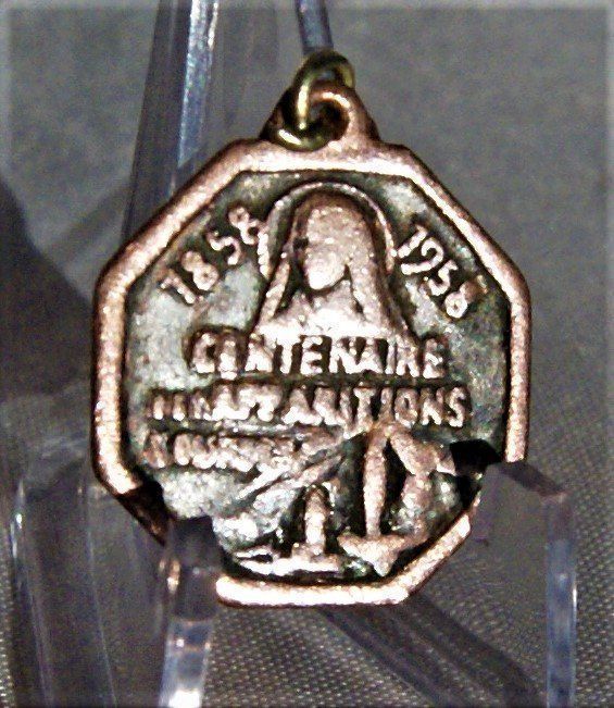 Médailles: WALLFAHRT-ANHÄNGER LOURDES 1958 – D'occasion à Stadel par Wald100 3