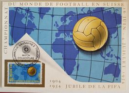 ZB33) 1954, Maximumkarte Eröffnungsspiel gelaufen