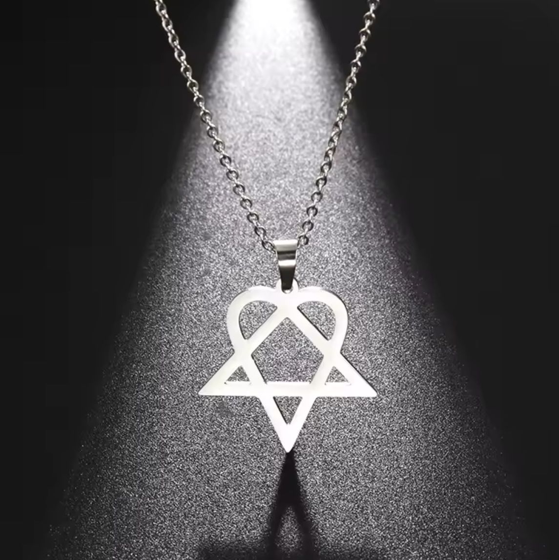 Ciondoli: Anhänger/ Amulett Herz Pentagram – Nuovo e nell'imballaggio originale da Gams venduto da Mariawicca 1