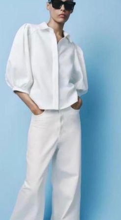 Zara Damen Jeans Blusen Jacke minimalistisch COS Massimo