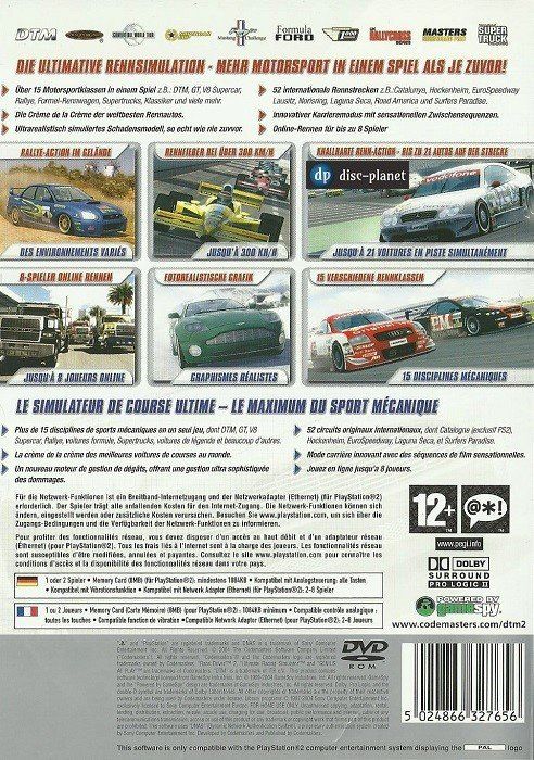 Giochi: PS2 - DTM Race Driver 2 (2004) – Usato da Embrach venduto da disc-planet 1