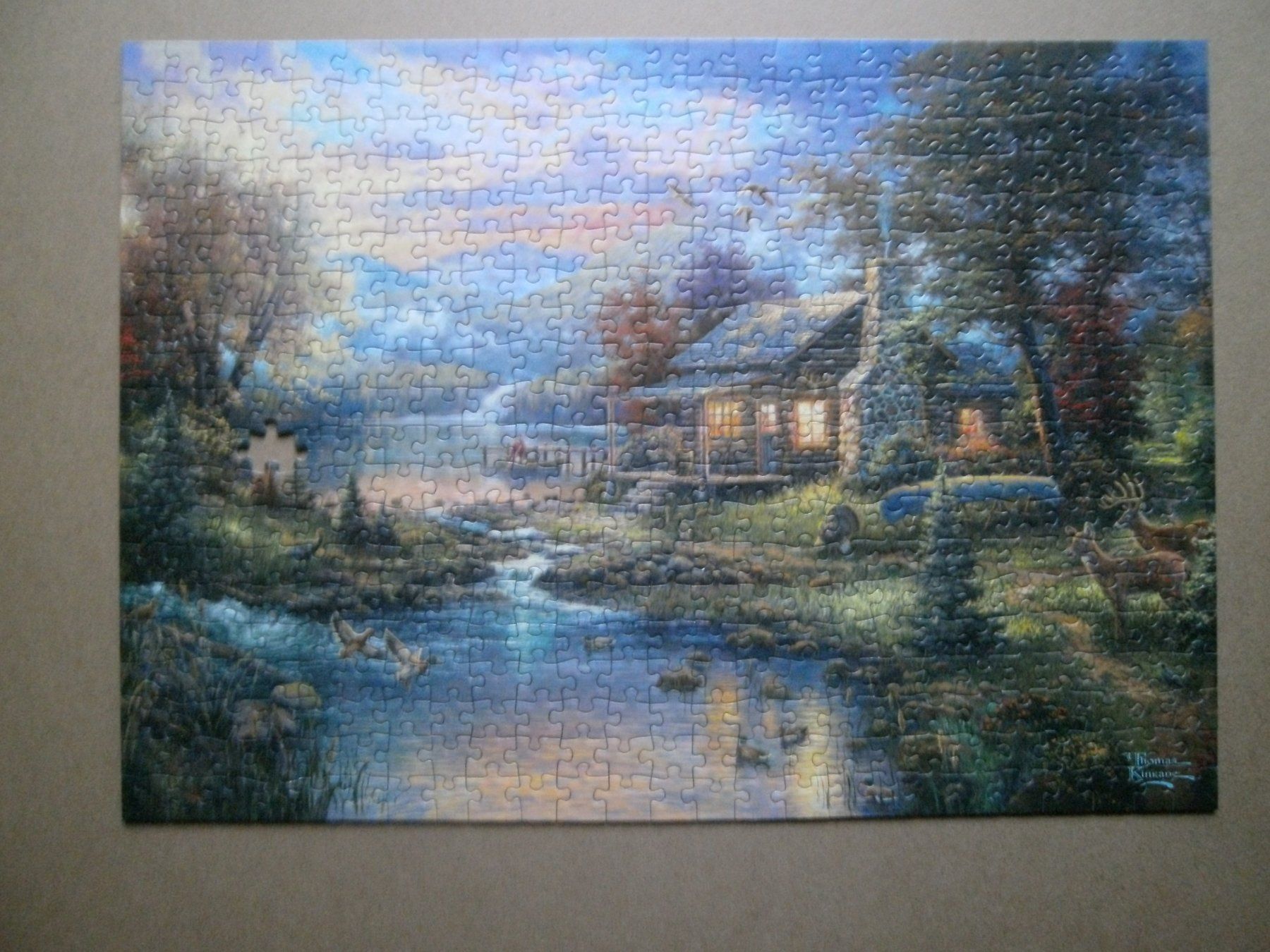 Puzzle: Puzzle Kinkade de 500 pces – Usato da Moutier venduto da Mouschka 1