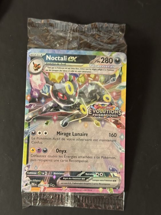 Coffret Pokémon Ultraboost – Carte Noctali Ex Téracristal 060/131 + 9 Cartes Supplémentaires – Français, édition Écarlate/Violet