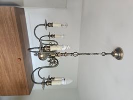 Deckenlampe 6-flammig Messing antik guter Zustand