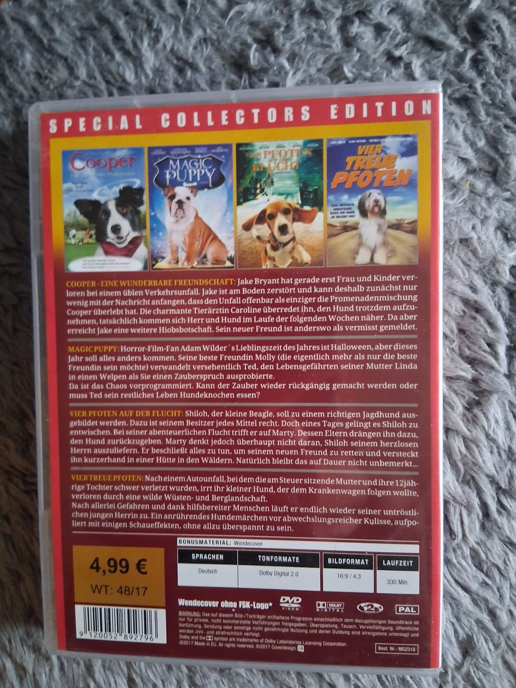 Tutti i DVDs: DIE SCHÖNSTEN HUNDE FILME     DVD – Usato da Wetzikon ZH venduto da Ramones01 1
