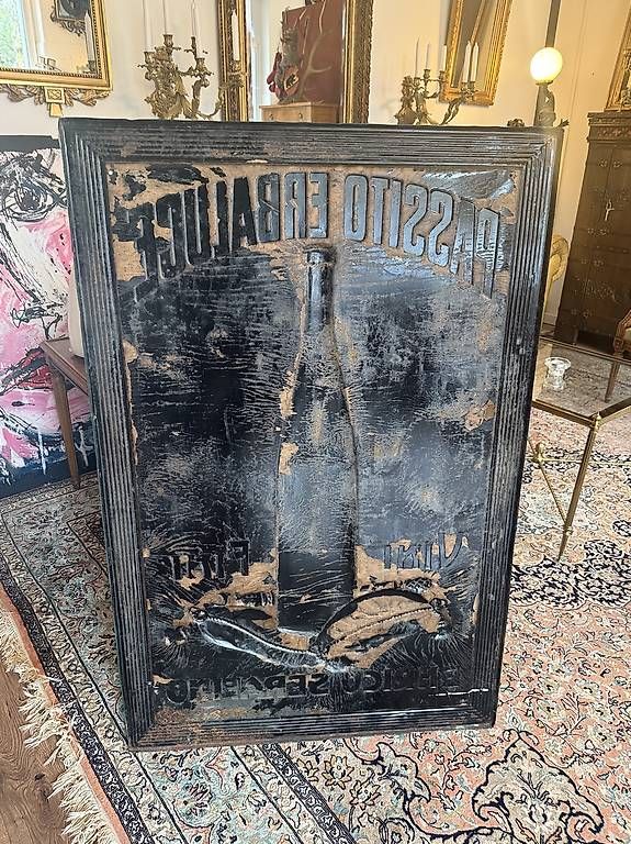 Ecriteaux: Antikes Blechschild Passito Erbaluce – D'occasion à Nidau par Nintschgu 2